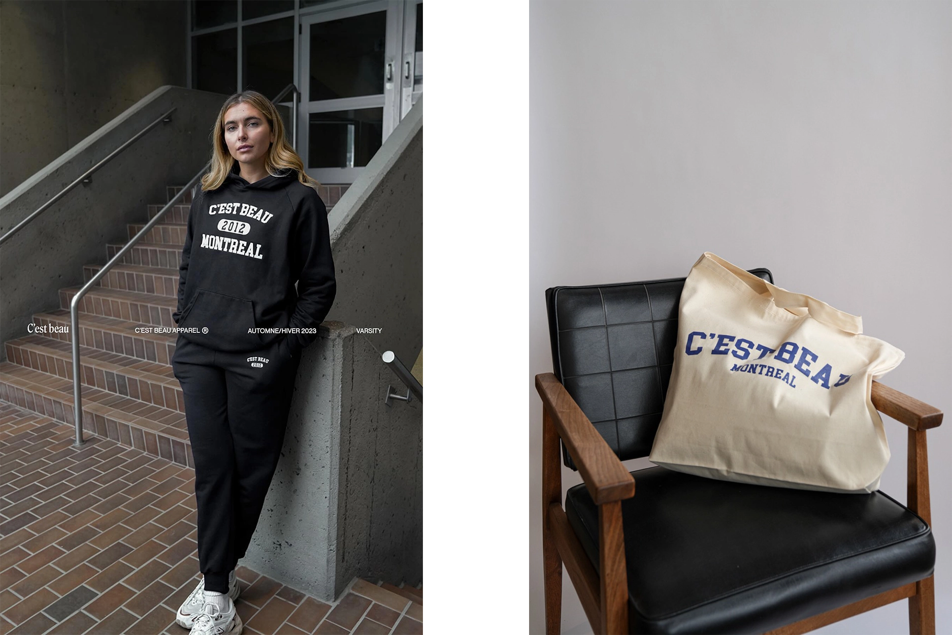 Model wearing Happy Tee
